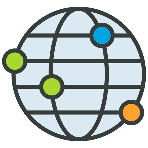 Worldwide Generic color lineal-color icon