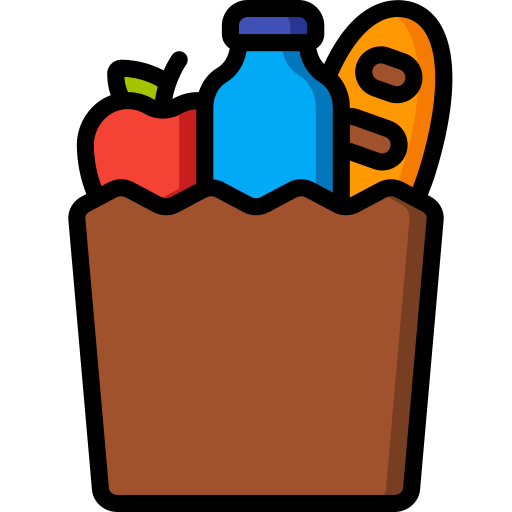 Grocery bag Basic Miscellany Lineal Color icon