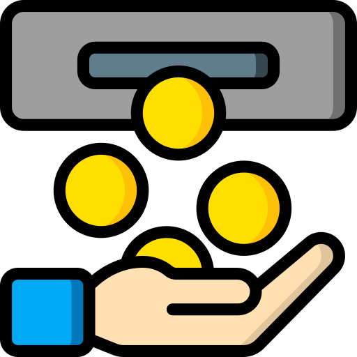 Cash machine free icon Cash machine free icon