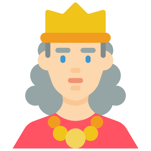 Queen Basic Miscellany Flat icon