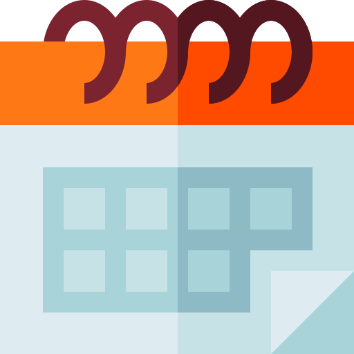 Calendar Basic Straight Flat icon