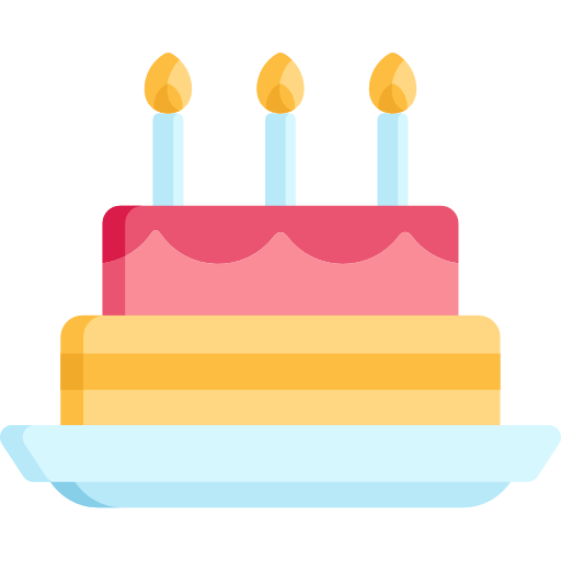 pastel de cumpleaños icono gratis