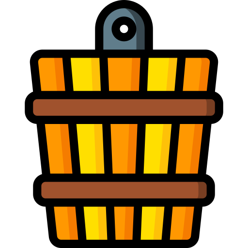 Bucket Basic Miscellany Lineal Color icon