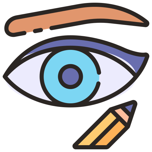 delineador de ojos icono gratis