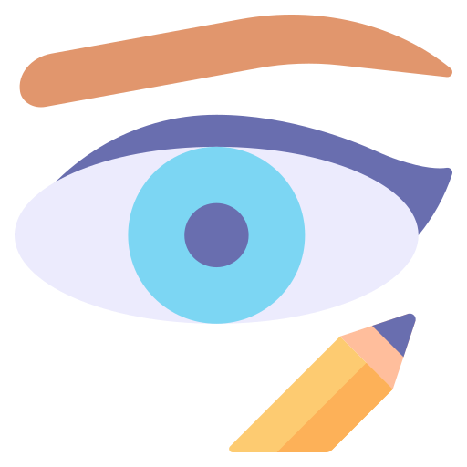 delineador de ojos icono gratis