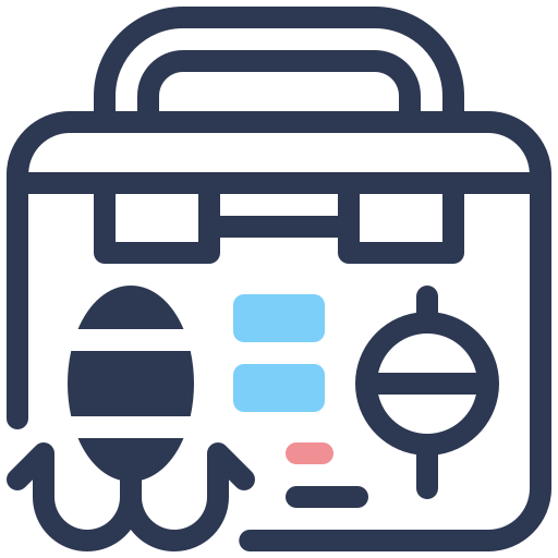 equipo de pesca icono gratis