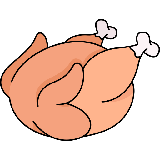 Roast chicken Generic color outline icon