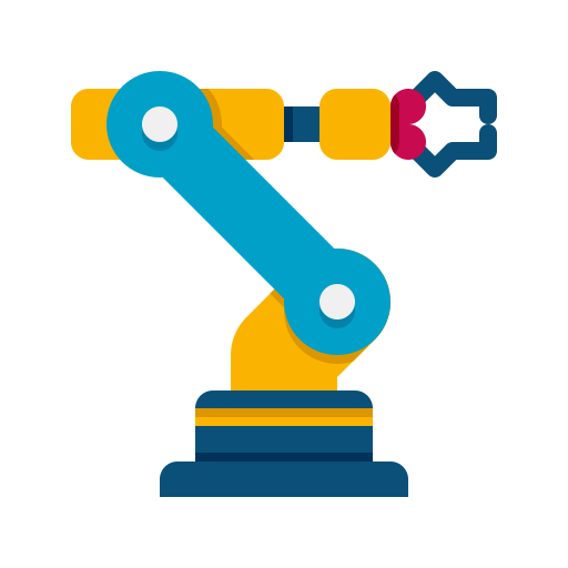 Robotic arm Flaticons Flat icon