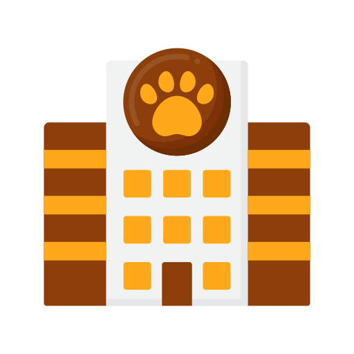 hotel de mascotas icono gratis