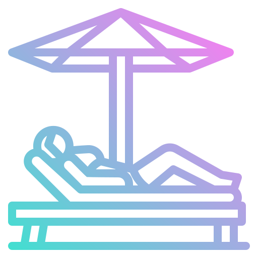 silla de playa icono gratis