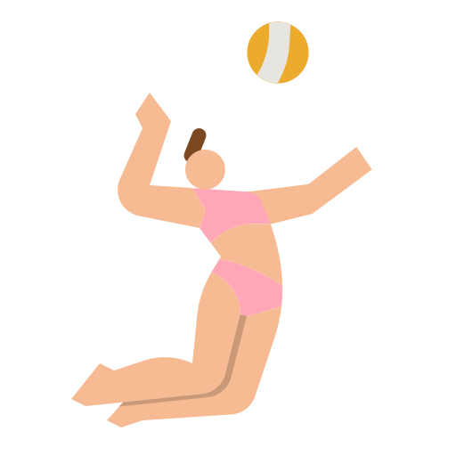 voleibol de playa icono gratis