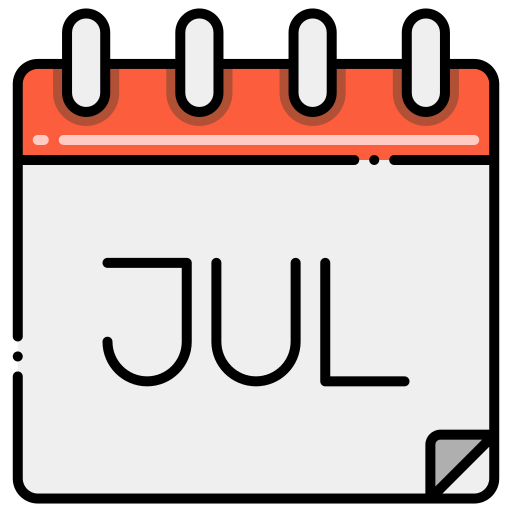 July Flaticons Lineal Color icon