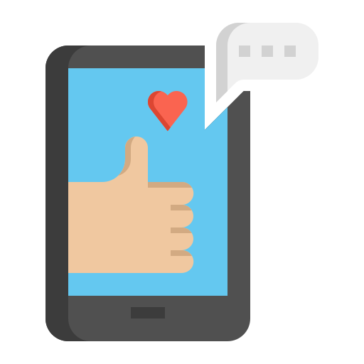 medios de comunicación social icono gratis