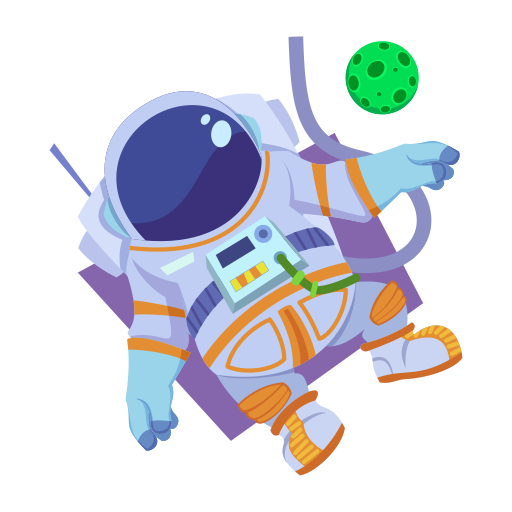 astronauta gratis sticker