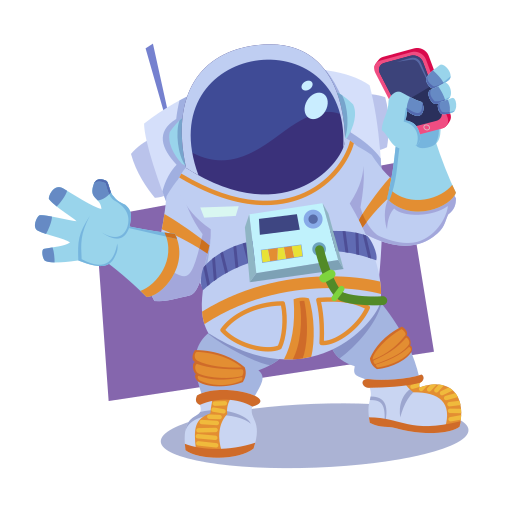 astronauta gratis sticker