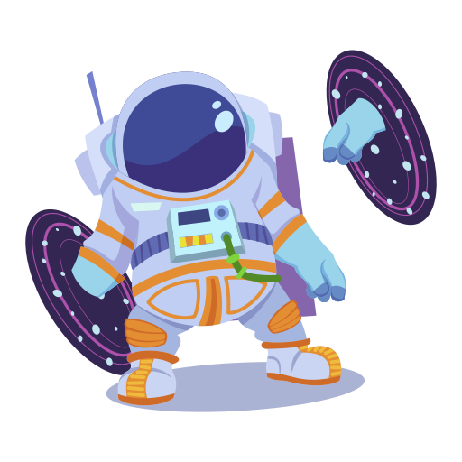 astronauta gratis sticker