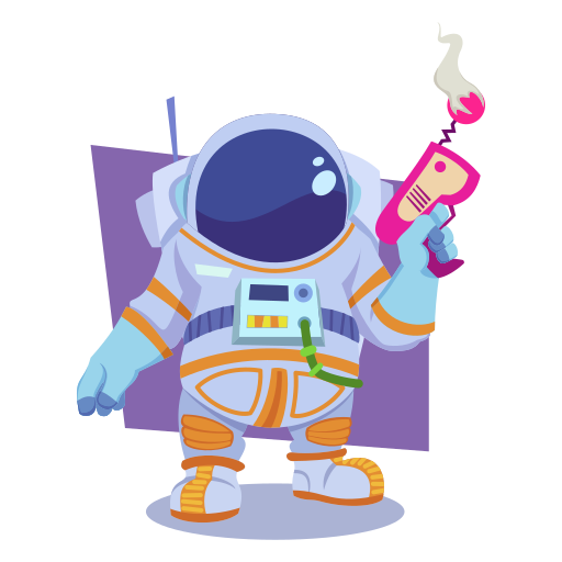 astronauta gratis sticker