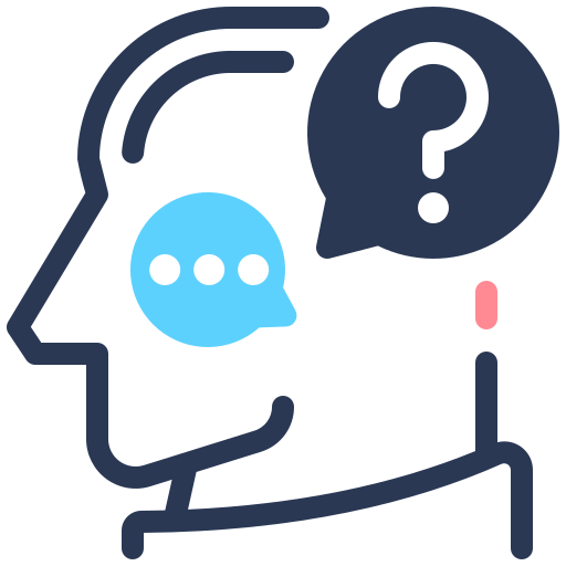 Question Generic color lineal-color icon