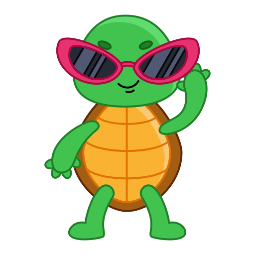 Turtle free sticker Turtle free sticker