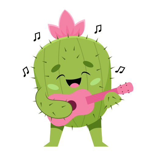 Download Cactus, Sticker, Cartoon. Royalty-Free Vector Graphic