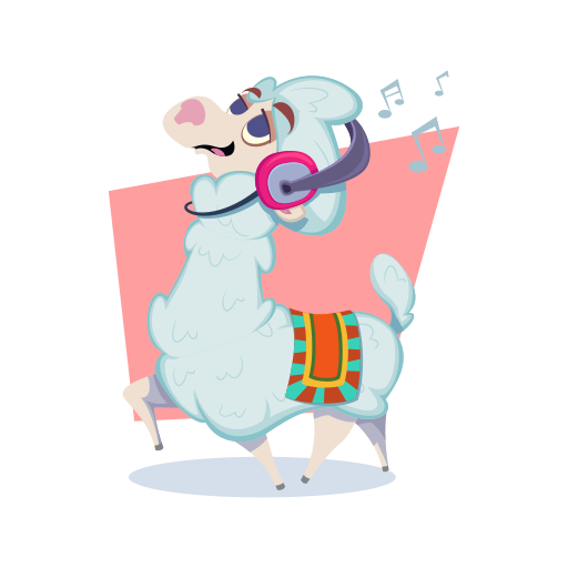 Lama free sticker