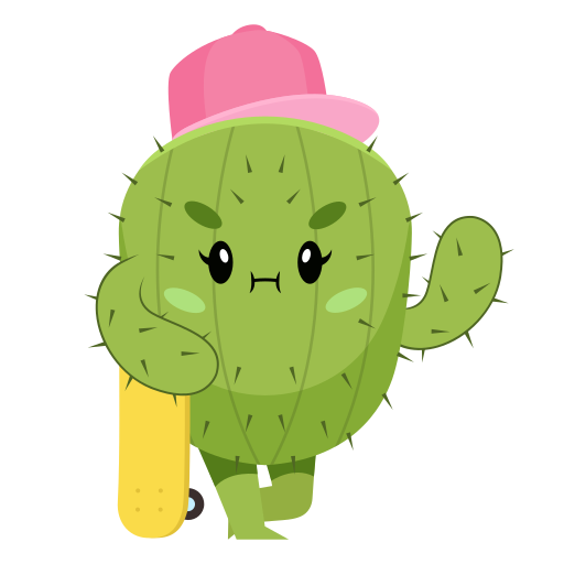 cactus gratis sticker