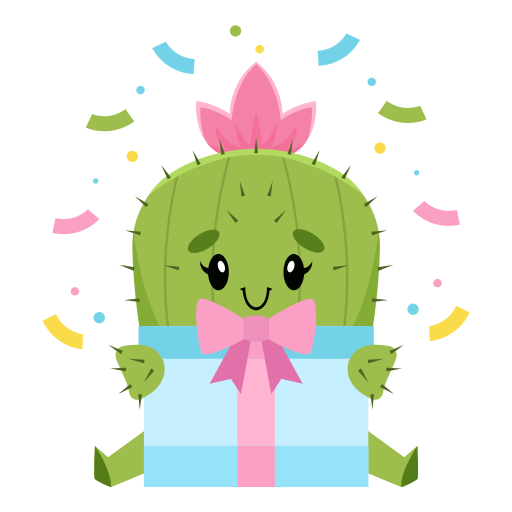 cactus gratis sticker