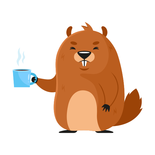 Groundhog free sticker