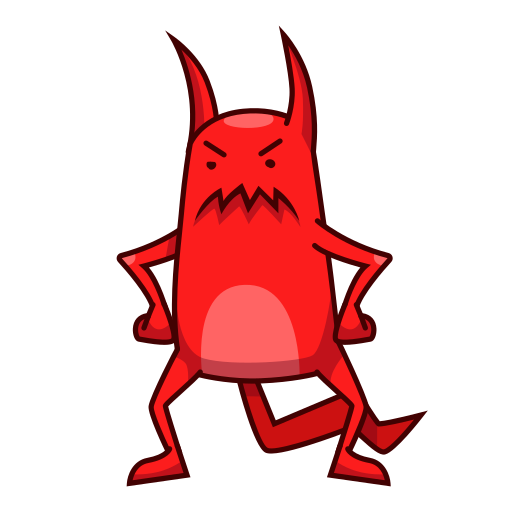 Devil Stickers - Free smileys Stickers