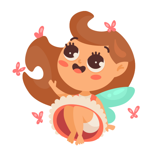 Fairy free sticker