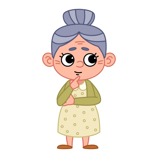 alte frau kostenlos Sticker