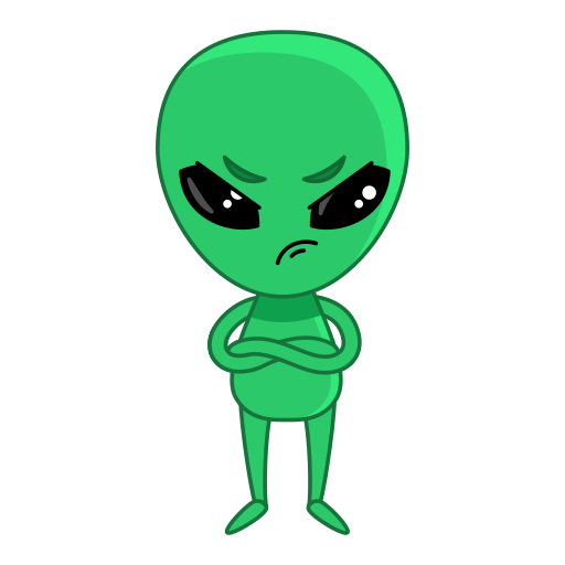 extraterrestre gratis sticker