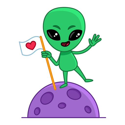Alien free sticker Alien free sticker