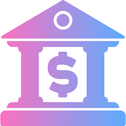 Bank building Generic gradient fill icon