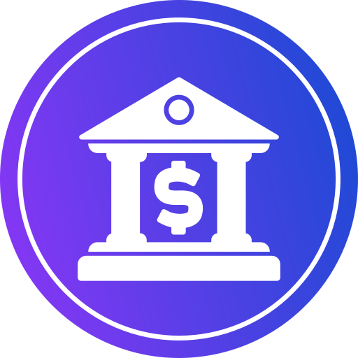 Bank building Generic gradient fill icon