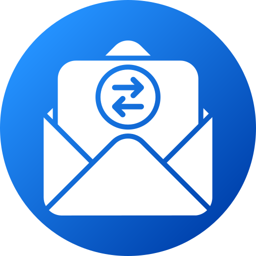 intercambiar correos icono gratis