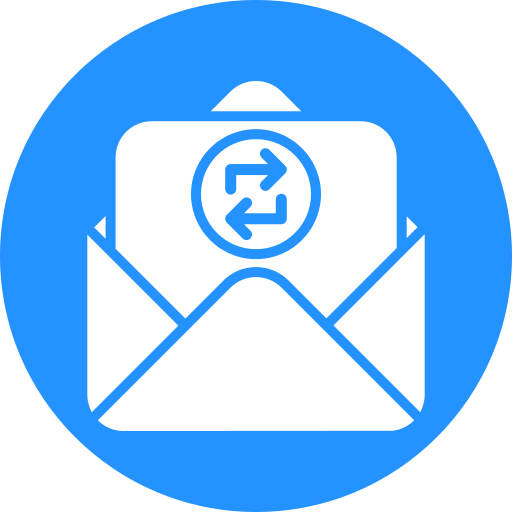 intercambiar correos icono gratis