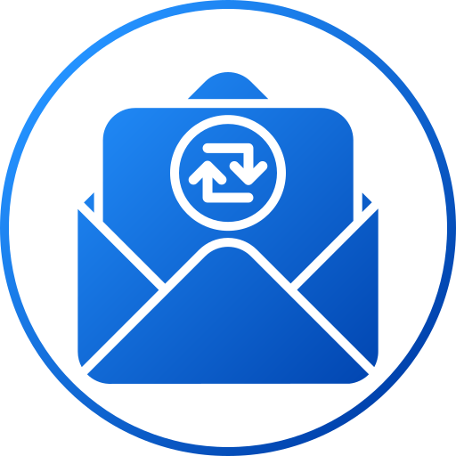 intercambiar correos icono gratis