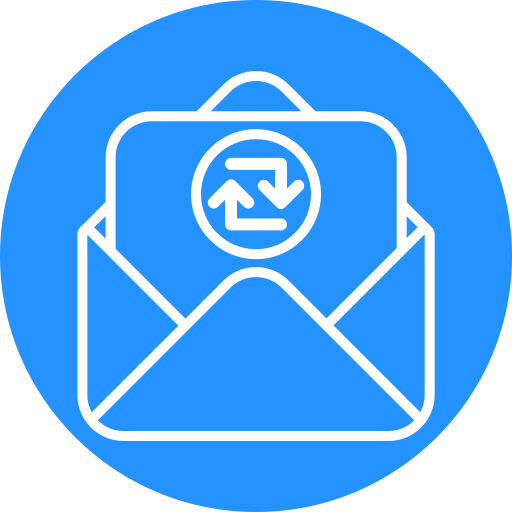 intercambiar correos icono gratis