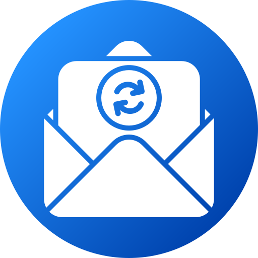 intercambiar correos icono gratis