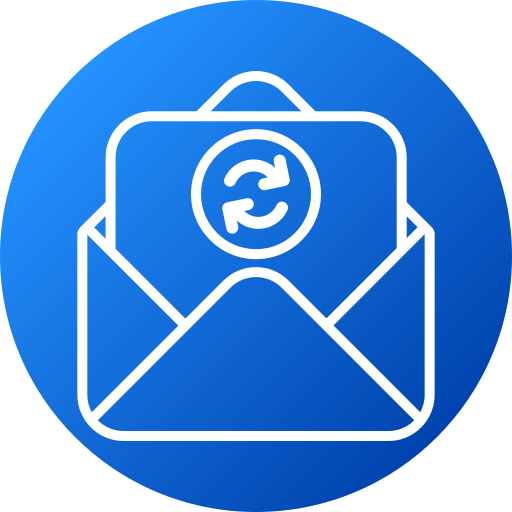 intercambiar correos icono gratis