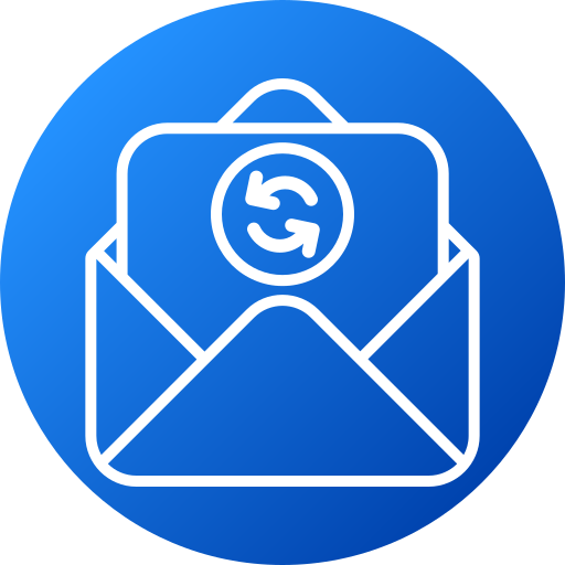 intercambiar correos icono gratis