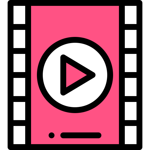 reproductor de video icono gratis