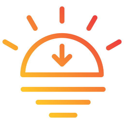 atardecer icono gratis