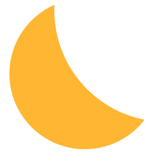 Half moon Generic color fill icon