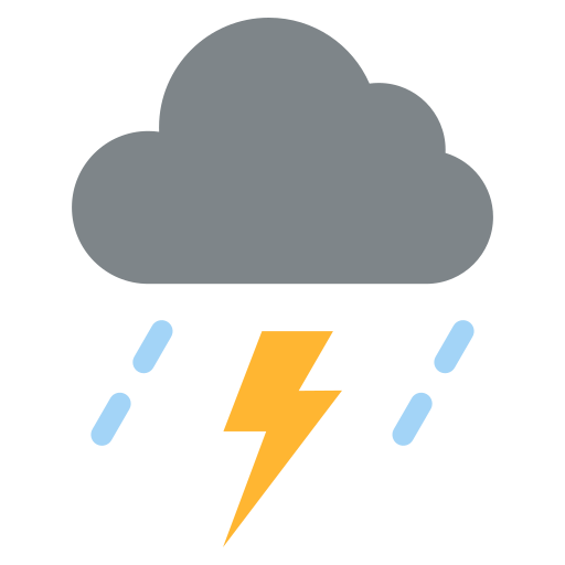 Thunderstorm Generic color fill icon