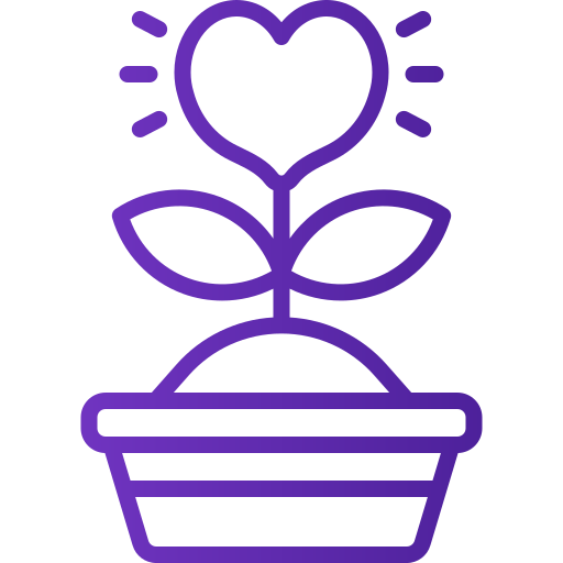 planta de amor icono gratis