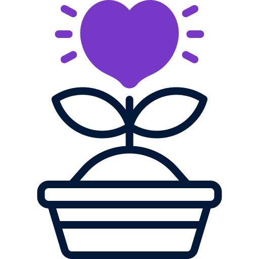 planta de amor icono gratis