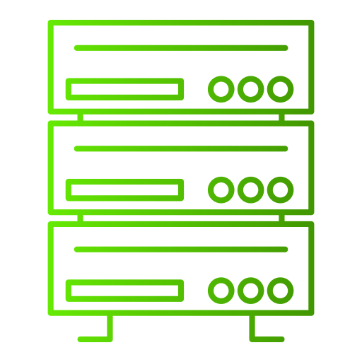 Database Generic gradient outline icon