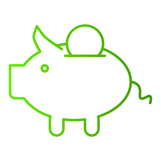Piggy bank free icon